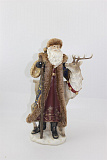 Фигурка Дед Мороз с оленем (синий), 900-507
