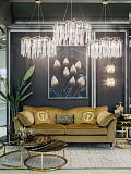 Набор из 2х журнальных столов (искусственнй мрамор/золото) GARDA DECOR