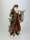Фигурка Дед Мороз с оленем (синий), 900-507