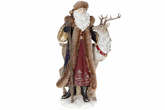 Фигурка Дед Мороз с оленем (синий), 900-507