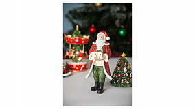 Фигурка новогодняя Lamart Noel Санта с подарками 25,5 см