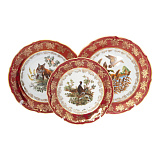 Столовый сервиз на 6 персон Repast Охота Красная Мария-Тереза