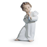 Фигурка Lladro Ангел с флейтой 8x16 см, фарфор