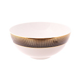 Набор салатников Falkenporzellan Deluxe Shape - Rio Black Gold 13 см