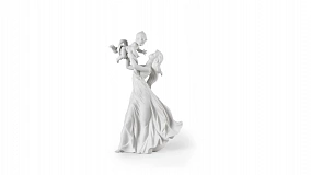 Фигурка Lladro Моя маленькая радость, белая 29х46 см, фарфор