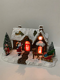 Фигурка "Домик Деда Мороза" LED-подсветка, 837-209