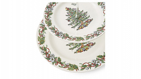 Блюдо двухъярусное Spode Рождественская ель Эксклюзив 27,5 см