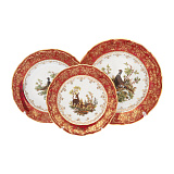 Столовый сервиз на 6 персон Repast Охота Красная Мария-Тереза