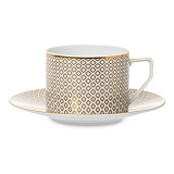 Чашка чайная с блюдцем Rosenthal Францис Карро Беж 230 мл, фарфор