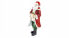 Фигурка новогодняя Lamart Noel Санта с подарками 25,5 см