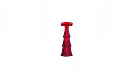 Подсвечник Decor de table Ноэль 22см, 2в1, красный